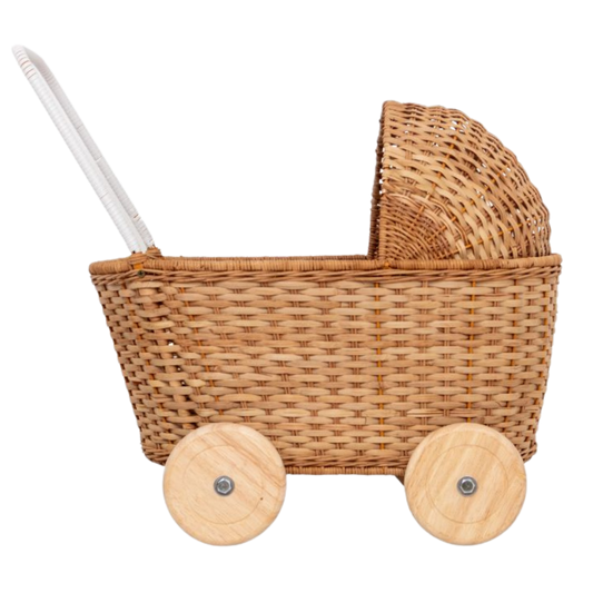 GON Stroller - rattan doll pram plus shopping cart for double play time
