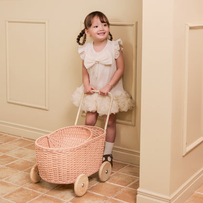 GON Stroller - rattan doll pram plus shopping cart for double play time