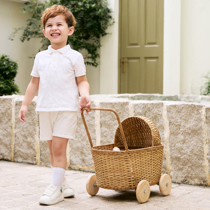 GON Stroller - rattan doll pram plus shopping cart for double play time